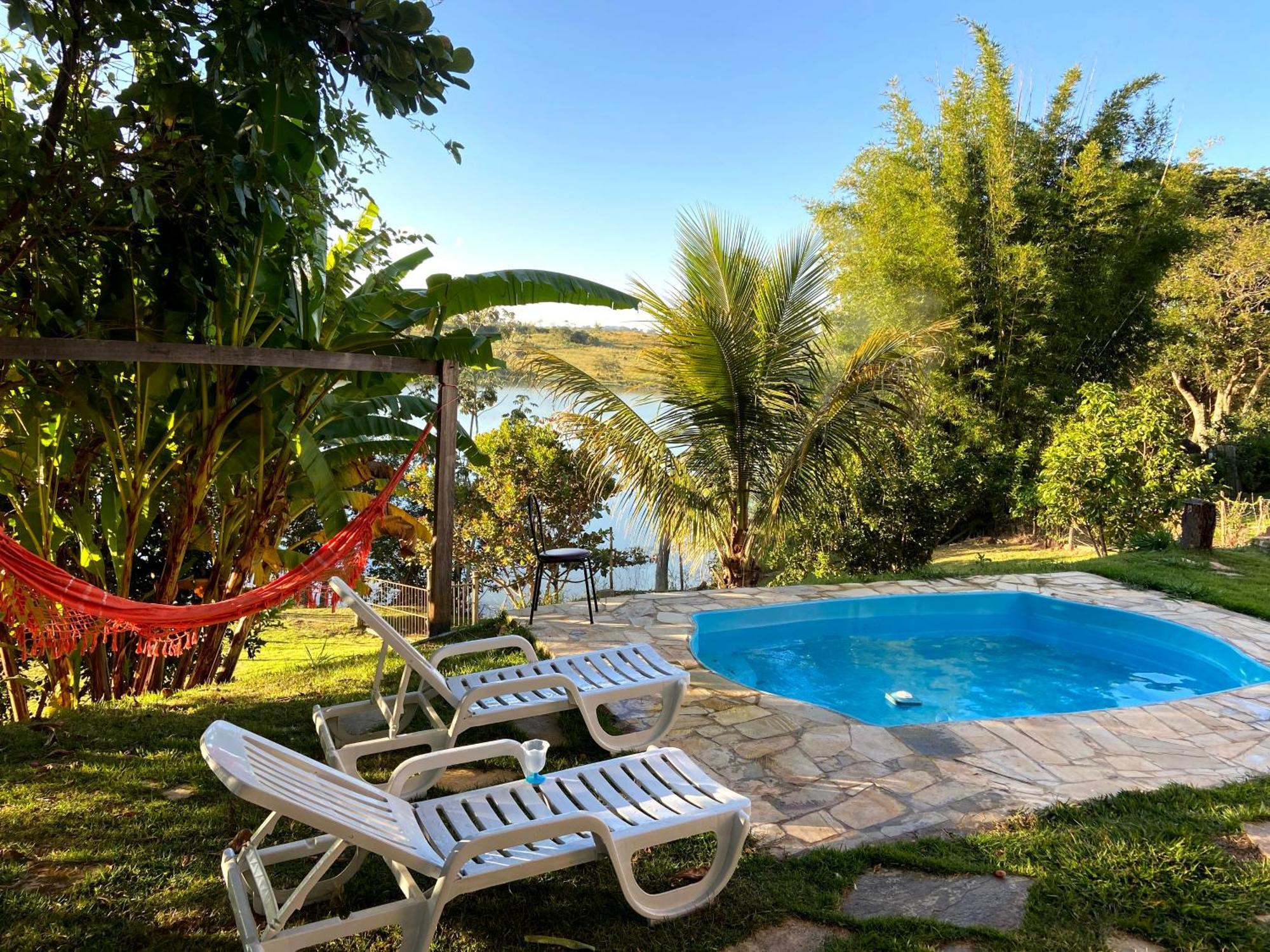Casa Com Piscina Fundo Pra Represa E Ar Condicionado Casinhabrancadevaranda Ijaci Exterior photo
