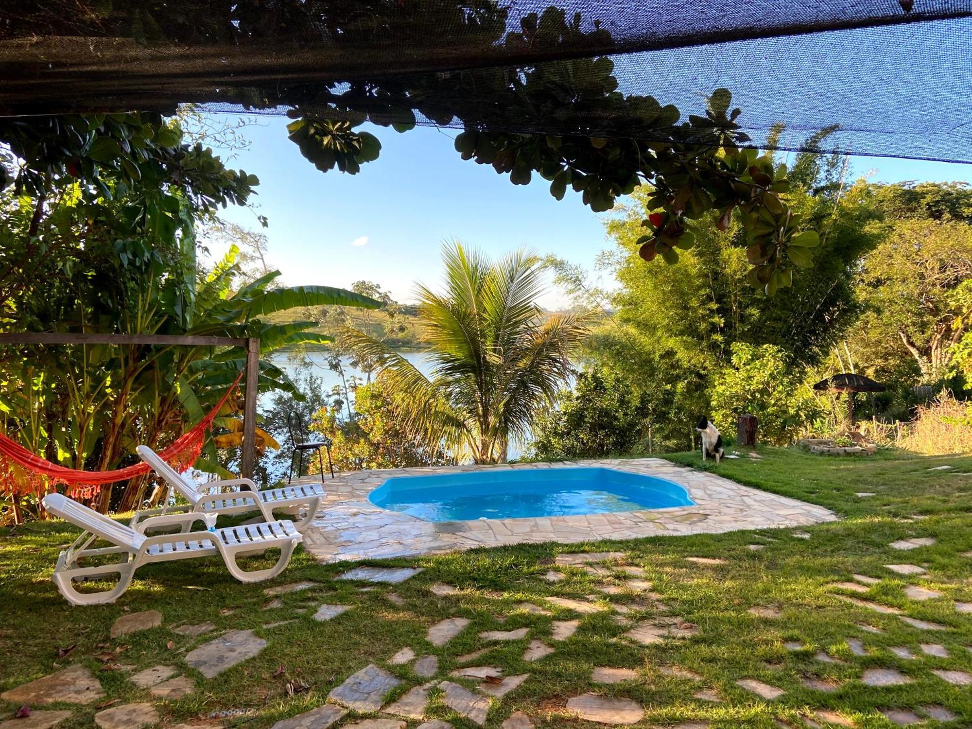 Casa Com Piscina Fundo Pra Represa E Ar Condicionado Casinhabrancadevaranda Ijaci Exterior photo